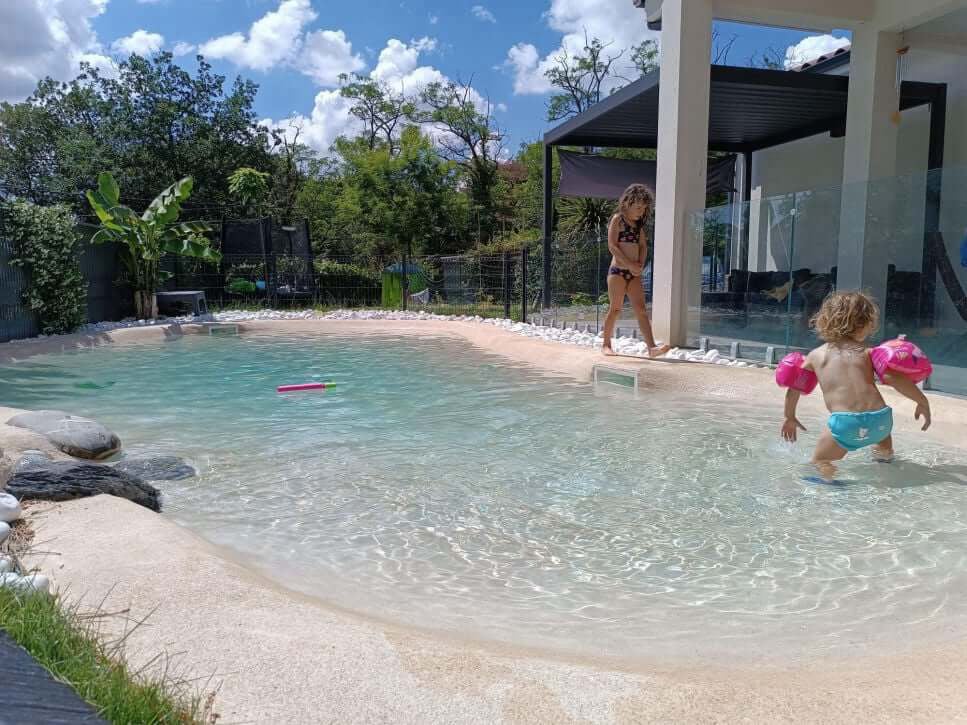 La plage immergée Naturaswim achevée